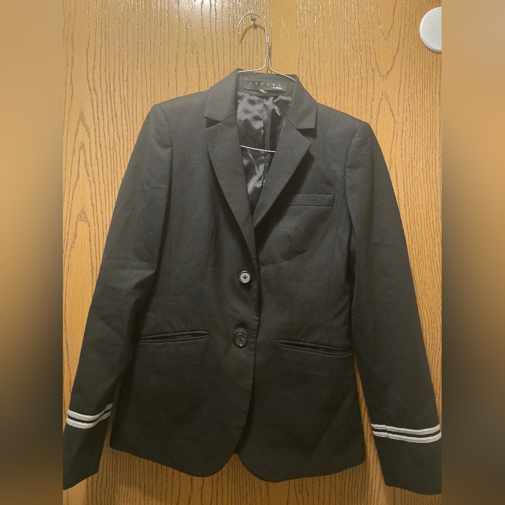 UA Uniform Black Aviation Blazer Womens Size 00 [Old United Airlines Uniform]